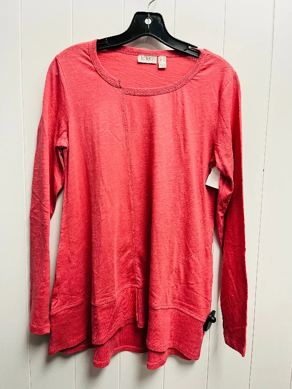 Women's Blouse with Boat CollarTop Long Sleeve By Logo  Size: Xs