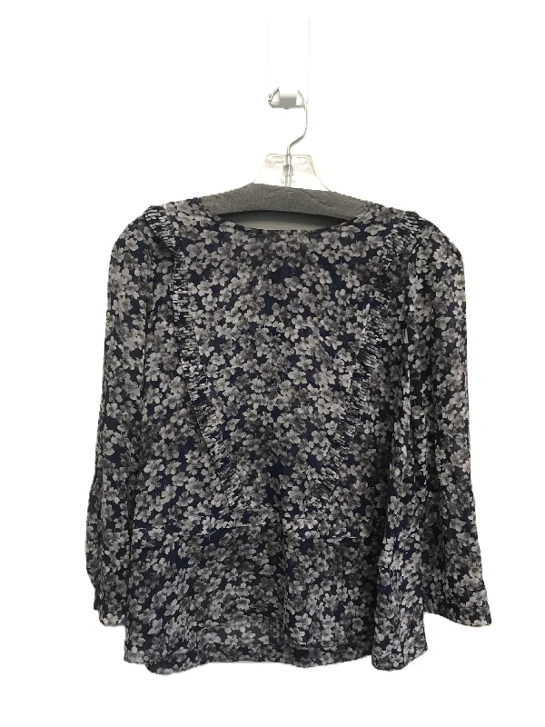 Women's Blouse with Notched CollarTop Long Sleeve By Madewell  Size: S