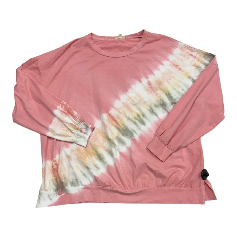 Women's Blouse with ZipperTop Long Sleeve By Main Strip  Size: S