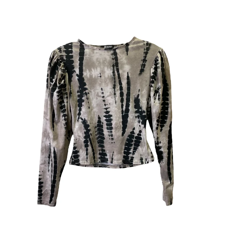 Women's Blouse with Keyhole NeckTop Long Sleeve By Missguided  Size: Xs