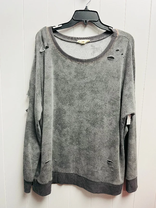 Women's Blouse with TasselsTop Long Sleeve By oddy  Size: 3x