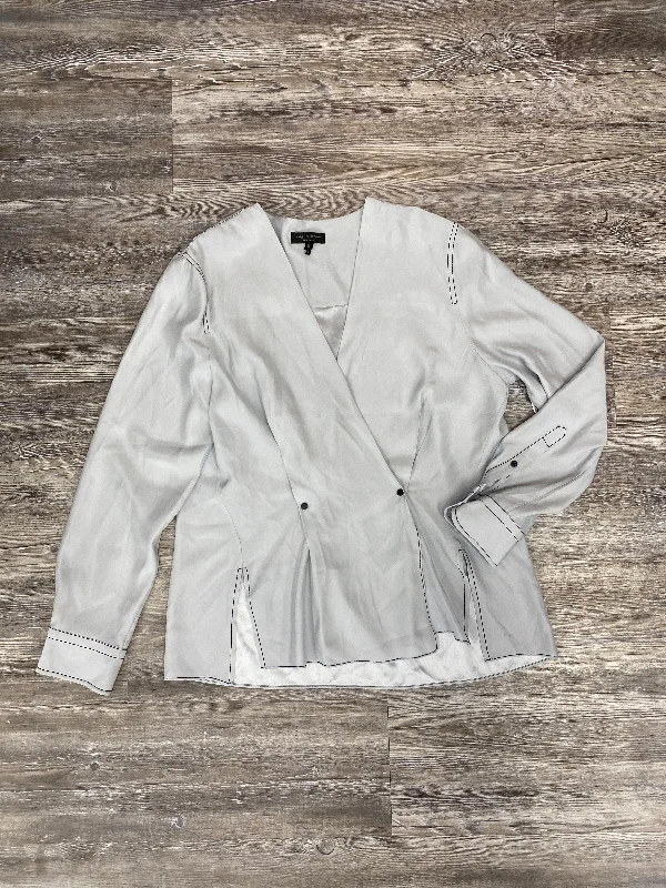 Women's Blouse with Low CollarTop Long Sleeve By Rag And Bone  Size: M