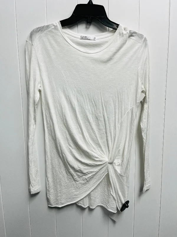 Women's Blouse with Notched CollarTop Long Sleeve By STATESIDE  Size: Xs