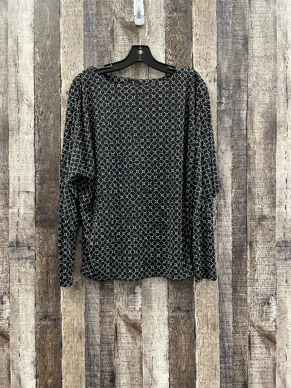 Women's Blouse with High CollarTop Long Sleeve By Worthington  Size: M