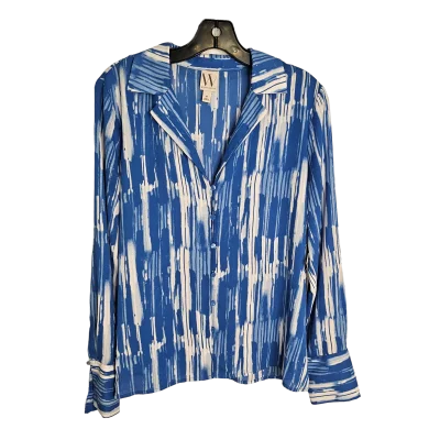 Women's Blouse with Sweetheart CollarTop Long Sleeve By Worthington  Size: M